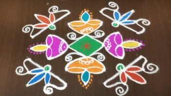 7 to 7 Dots Deepam Rangoli
