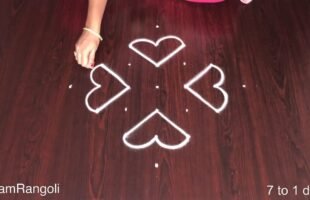7×1 Dots Daily Rangoli