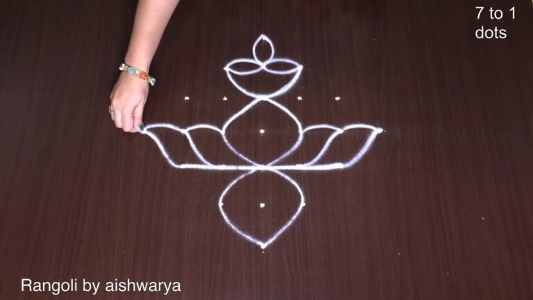 7×1 Dots Rangoli