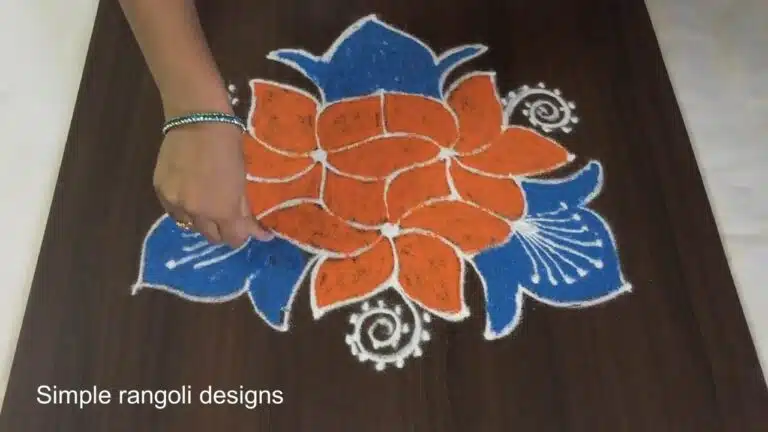 7×4 dots kolam