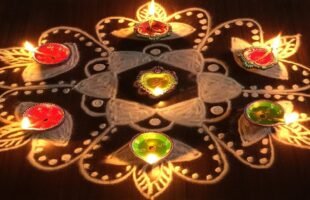 7×4 Unique Diya Kolam