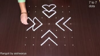 7×7 Beautiful Margazhi Kolam