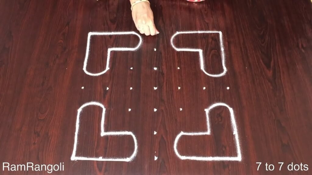 7×7 dots rangoli