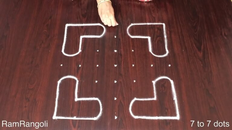 7x7 Dots Daily Rangoli