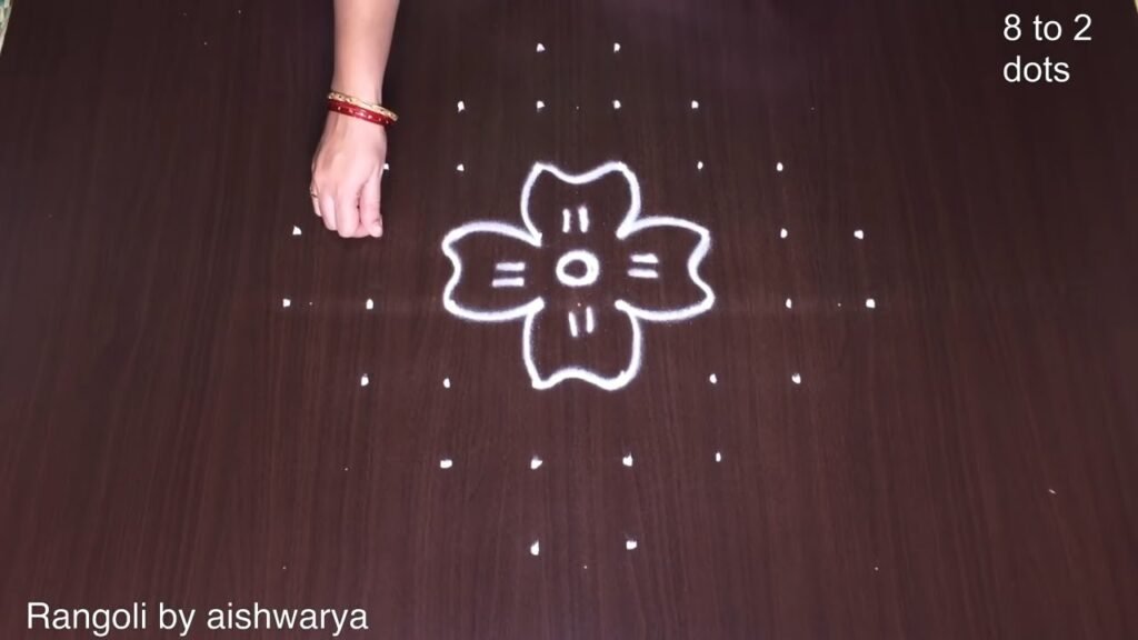 8×2×2 dots rangoli
