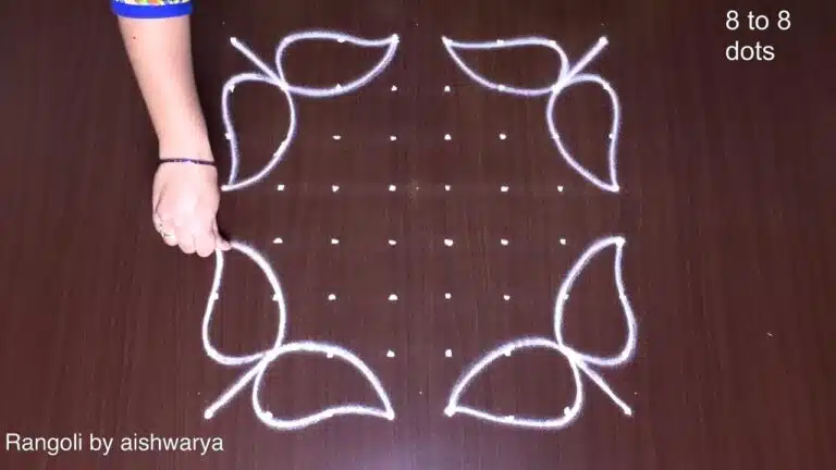 8x8 Dots Simple Rangoli