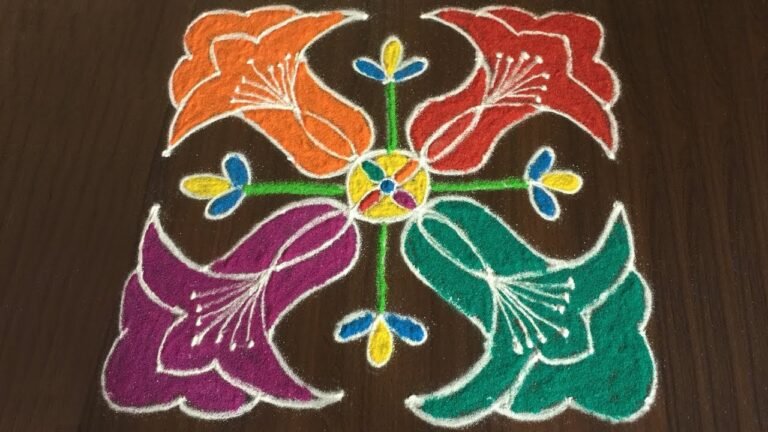 8 by 8 Dots Daily Kolam Designs