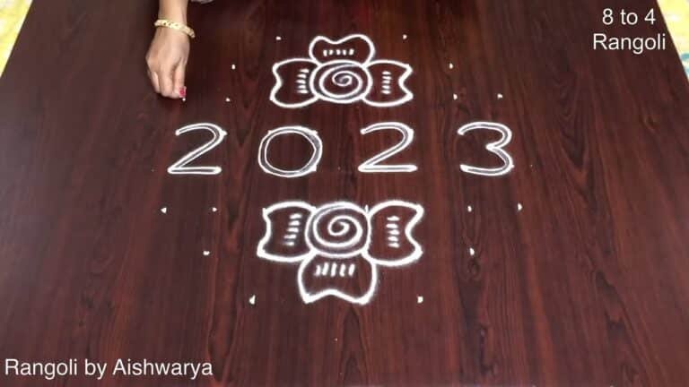kolam with 8 dots