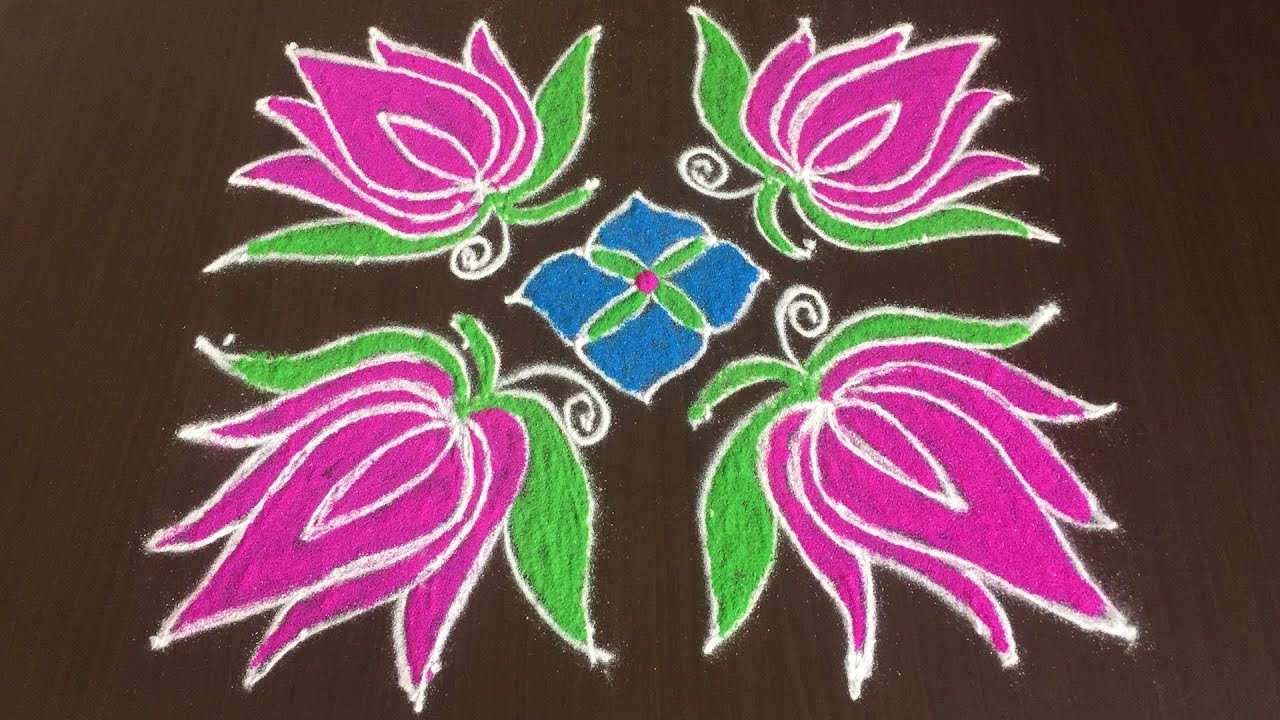 8 Into 8 Dots Very Simple Kolam