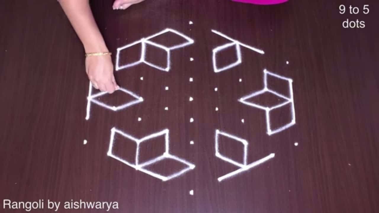 9-5 Dots New Apartment Kolams