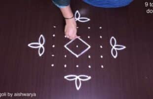 9 to 1 Beautiful Diwali Kolam