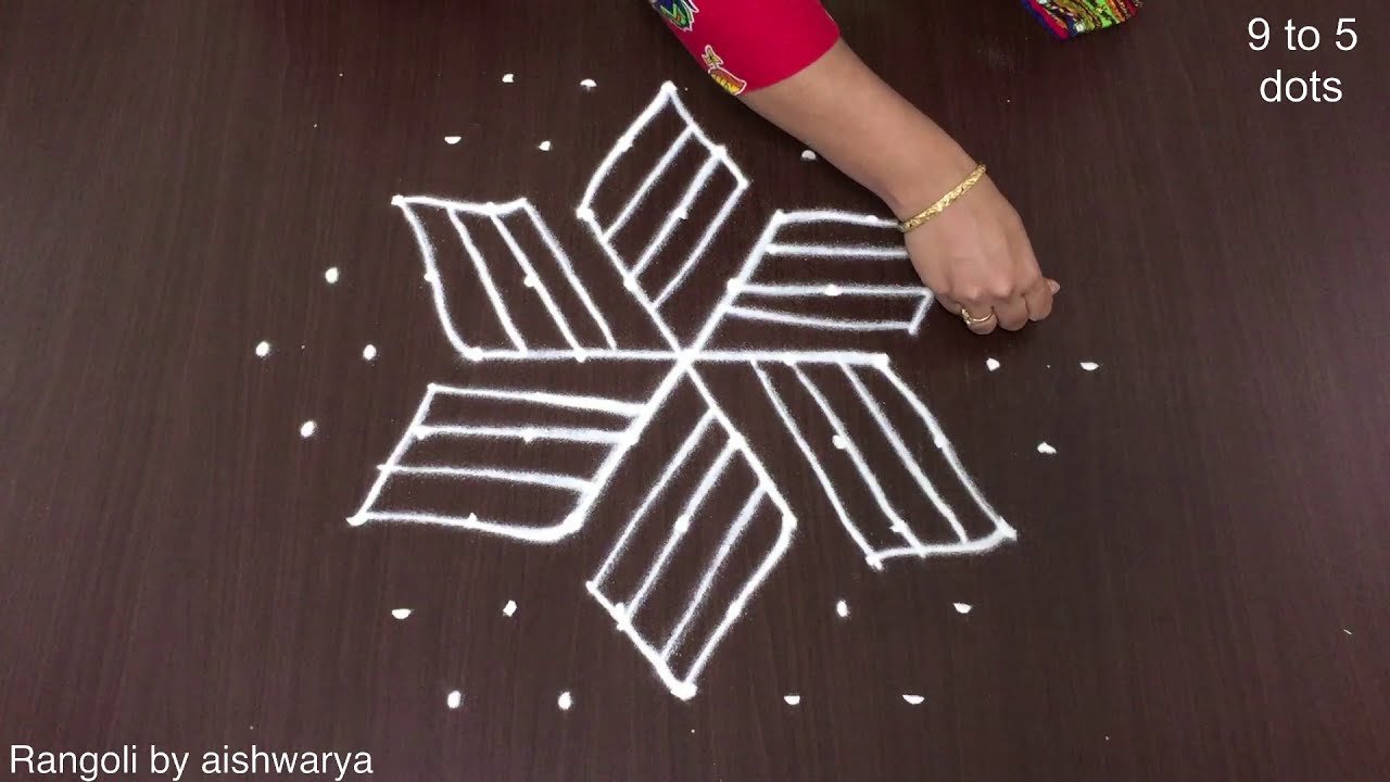 9 to 5 Independence Day Muggulu