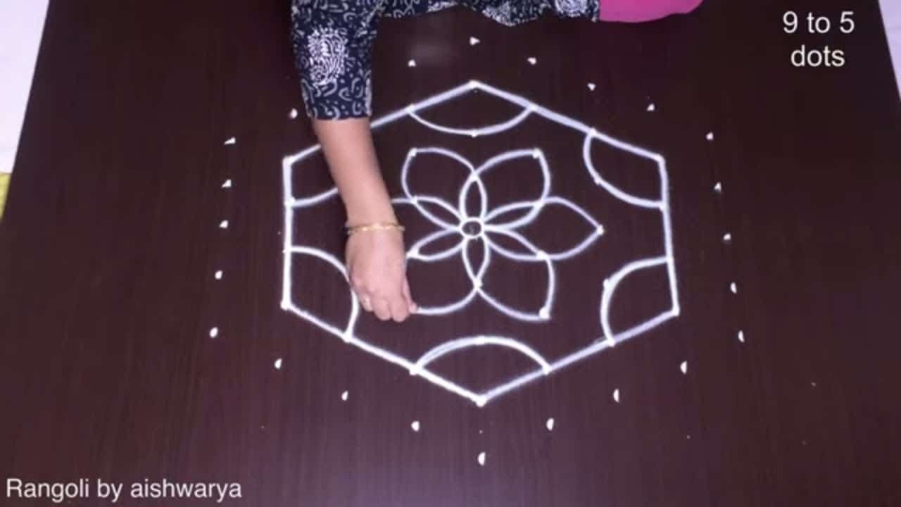 9 to 5 Latest Creative Muggulu