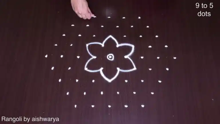 9-to-5 middle-dots muggulu