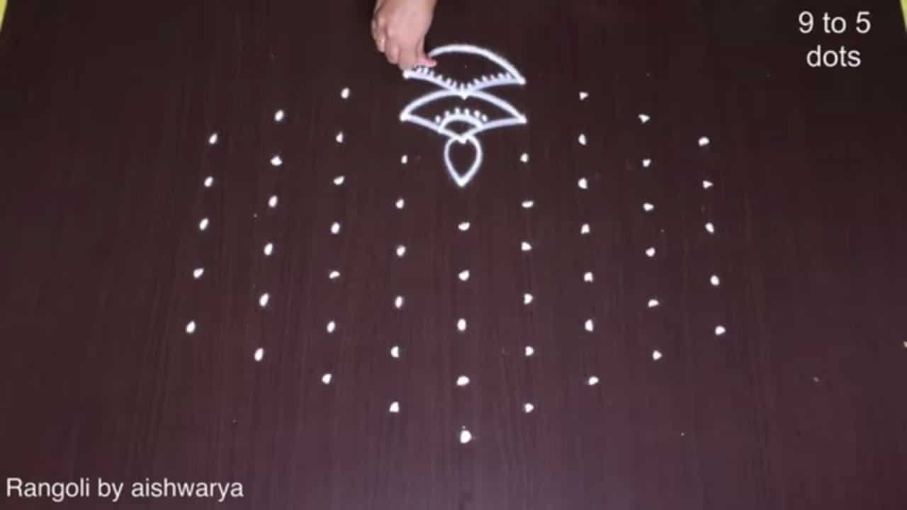 9 to 5 New Diwali Kolam