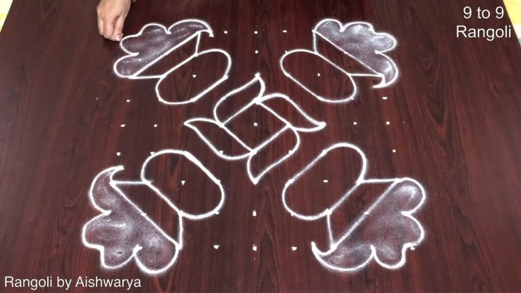 9-to-9 dot rangoli