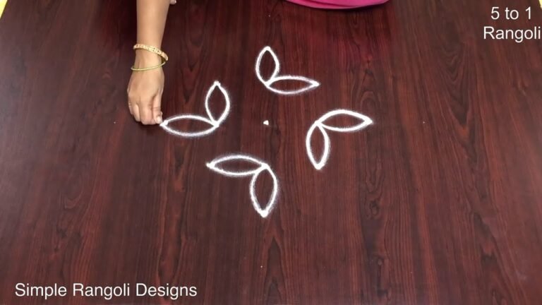 Aani month kolam