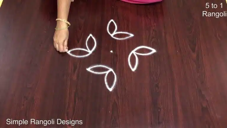 Aani month kolam
