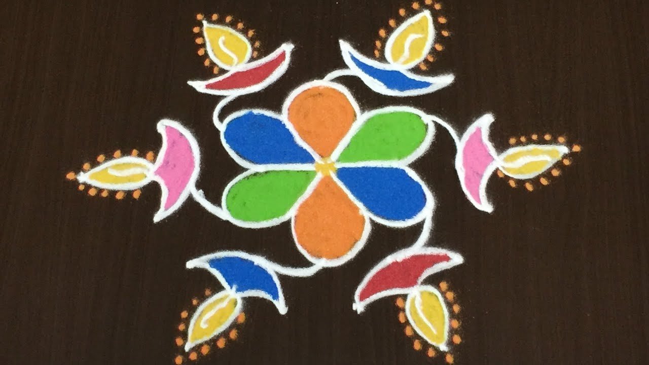 Alpana Rangoli for Durga Puja