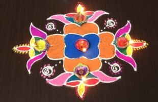 Amazing Deepam Rangoli Designs
