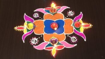 Amazing Deepam Rangoli Designs