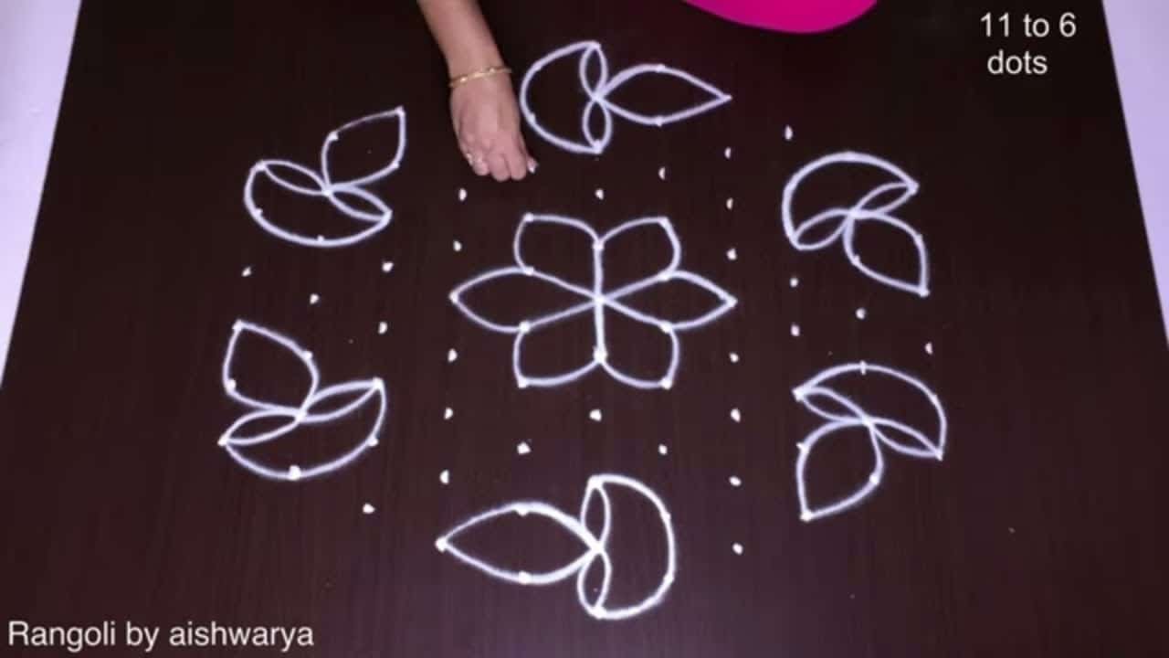 Amazing Diya Rangoli 11×6