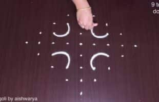 Amazing Diya Rangoli Kolam