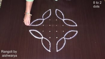 Amazing Flower Muggulu With 8