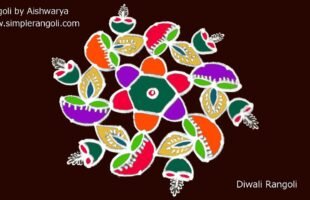 Amazing Padi Kolam for Deepawali