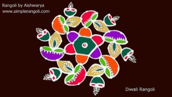 Amazing Padi Kolam for Deepawali