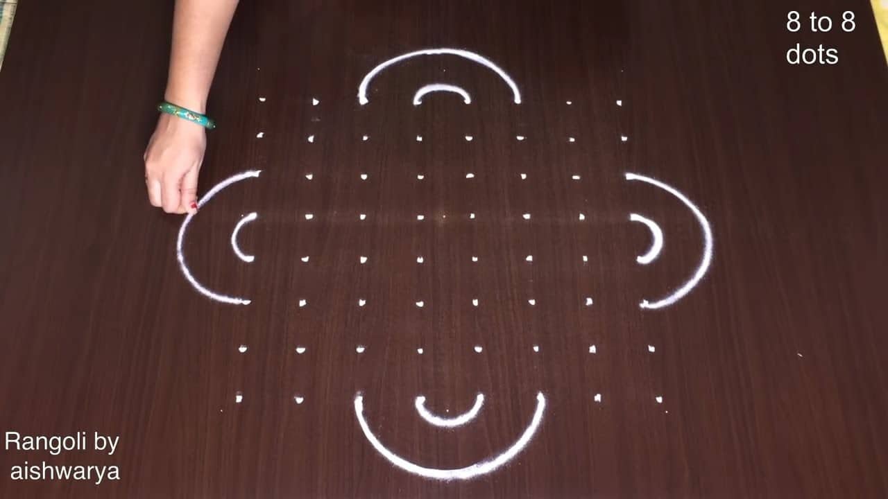 Amazing Rangoli Kolam Flower Designs