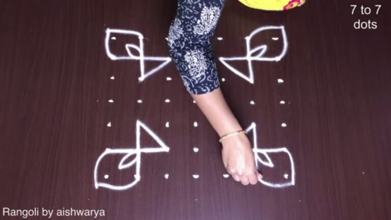 flower kolam