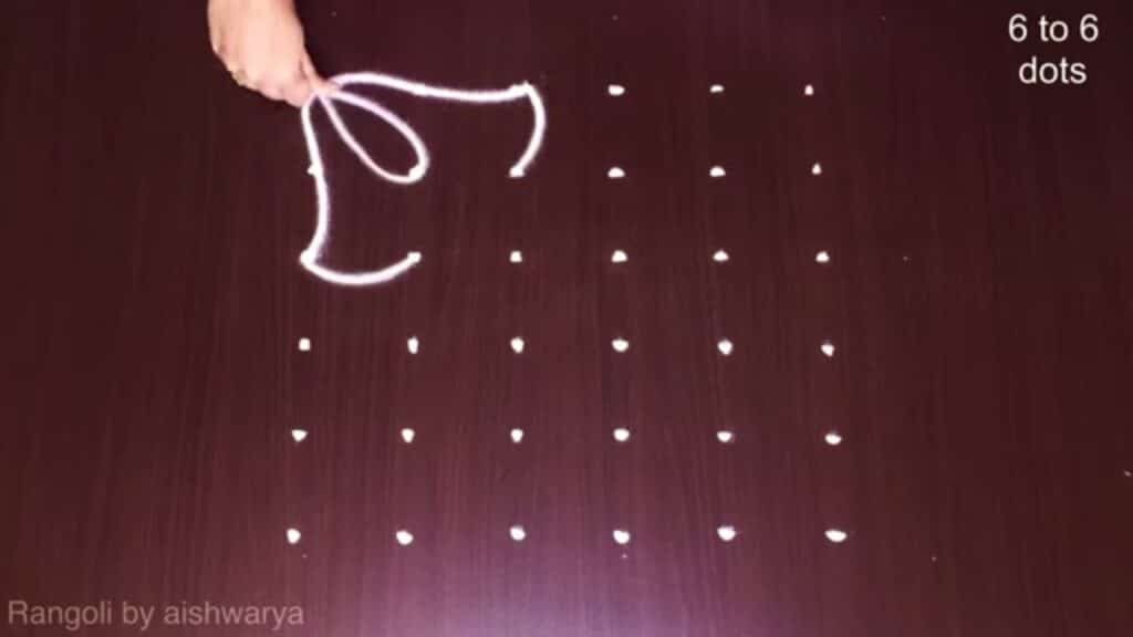 Andamaina Puvvula 6 Into 6 Cute Kolam