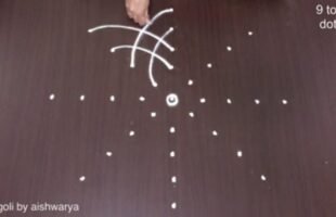 Astadala Padmam Pooja Rangoli