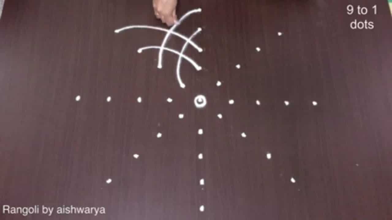 Astadala Padmam Pooja Rangoli