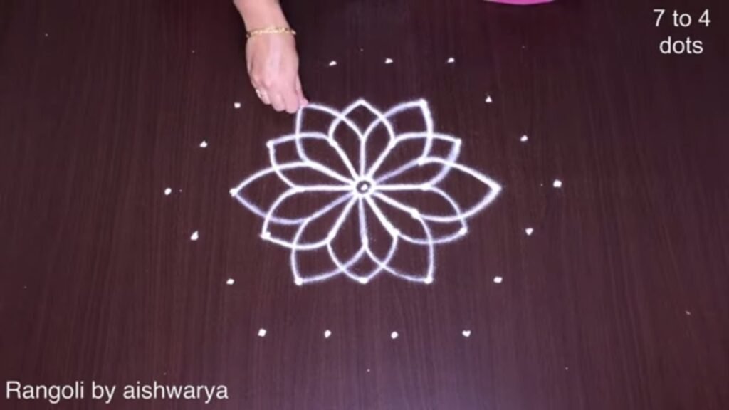 Astadala Padmam rangoli