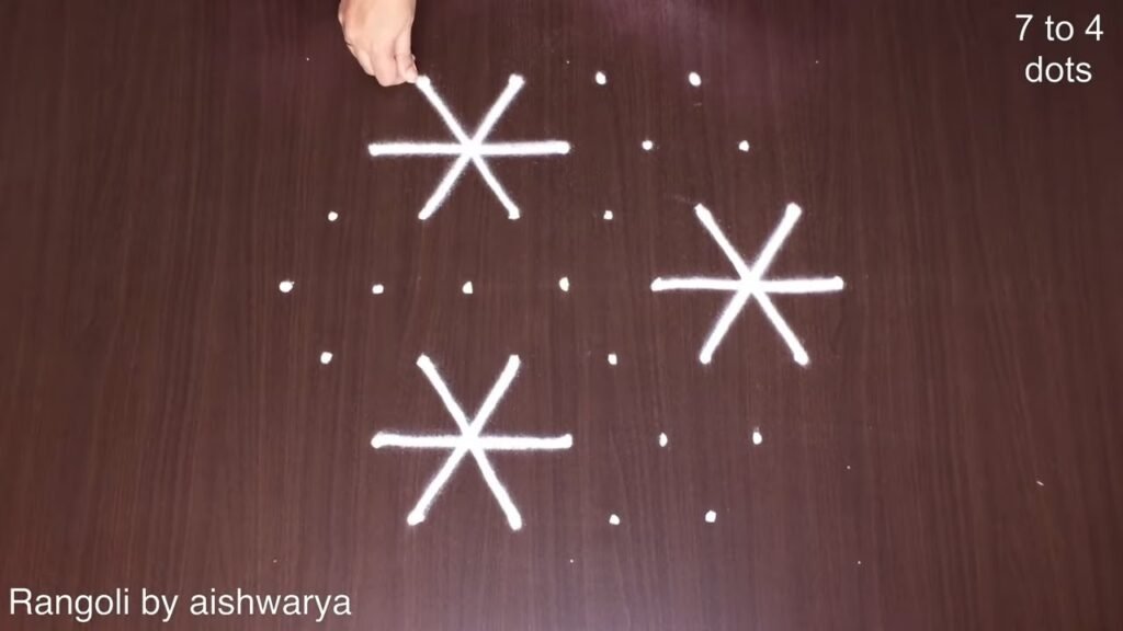 patterned rangoli