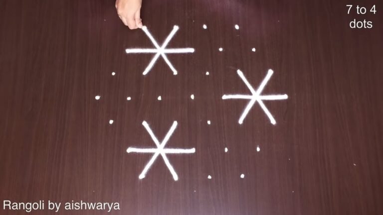 patterned rangoli