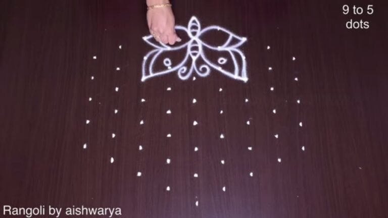 awesome and cute butterfly muggulu 6650