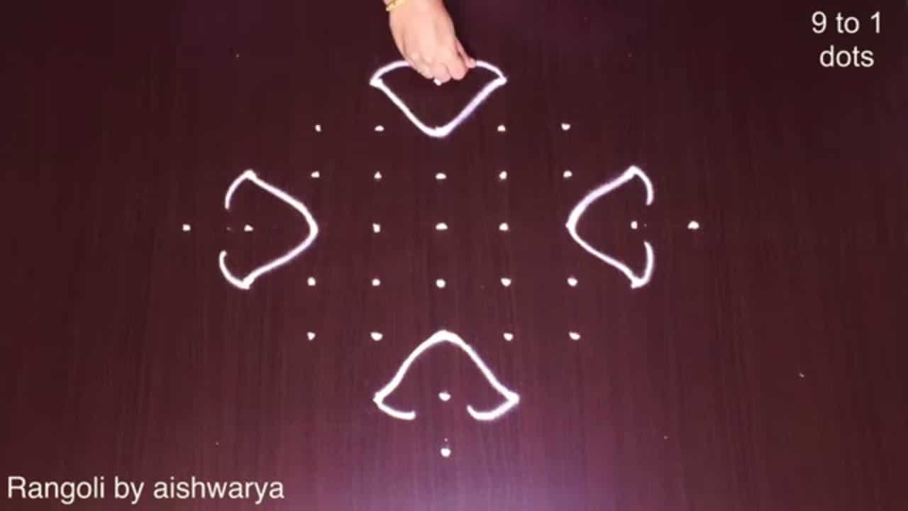 Awesome Easy and Simple Rangoli