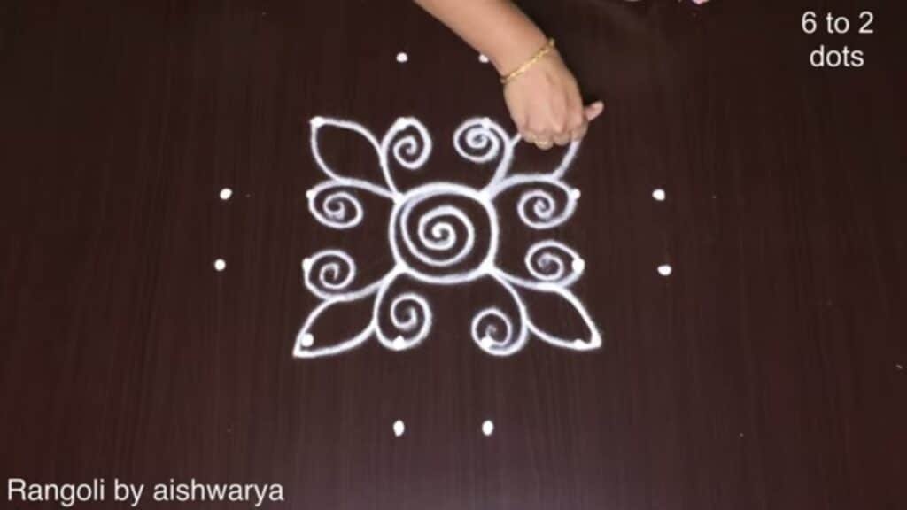 vibrant rangoli