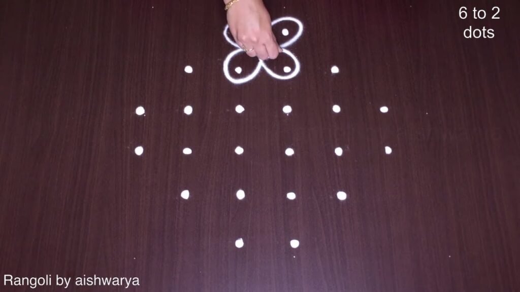 6×2×2 dots chinna muggulu