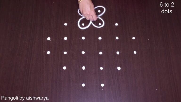 Basic Chinna Muggulu Kolangal 6x2x2dots Chitti