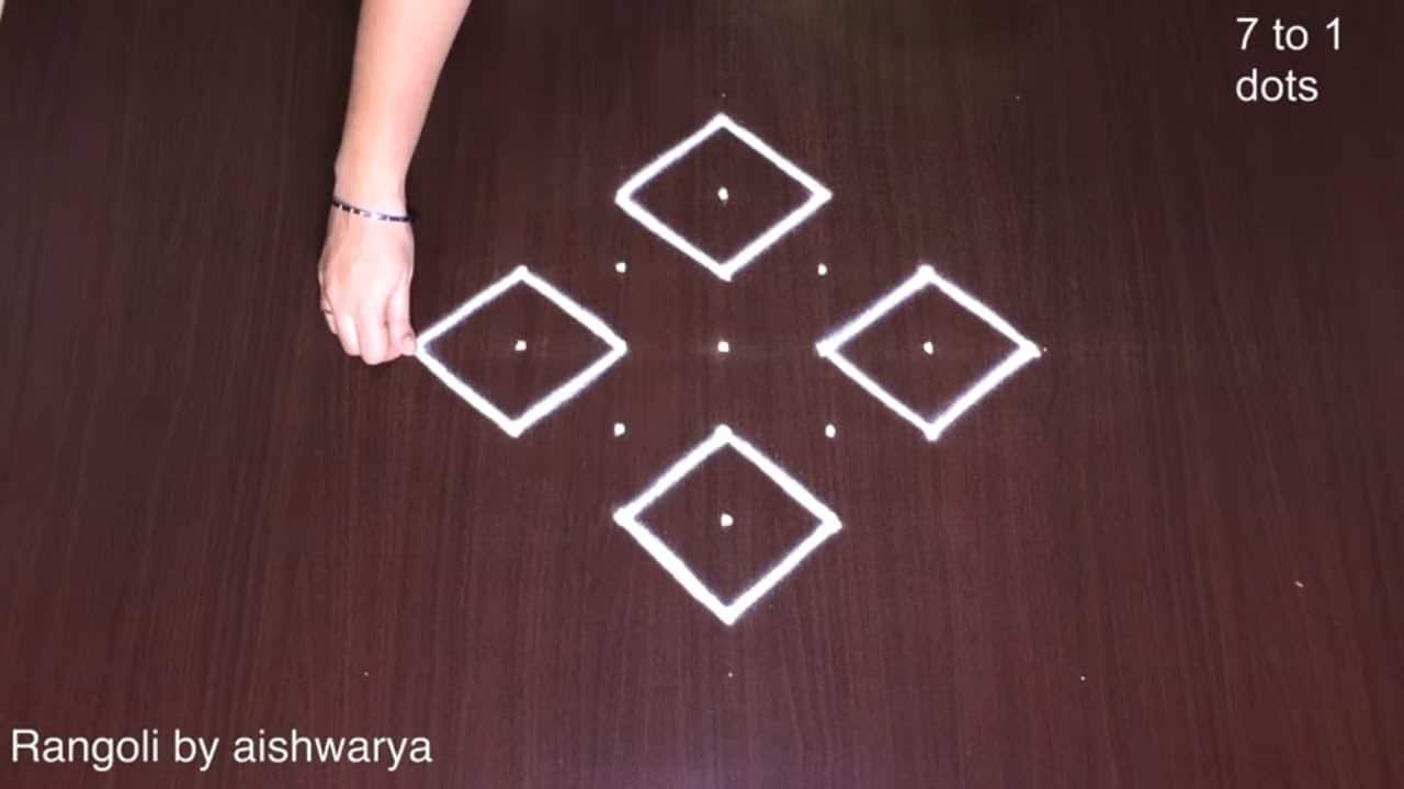 Basic Daily Flower Rangoli