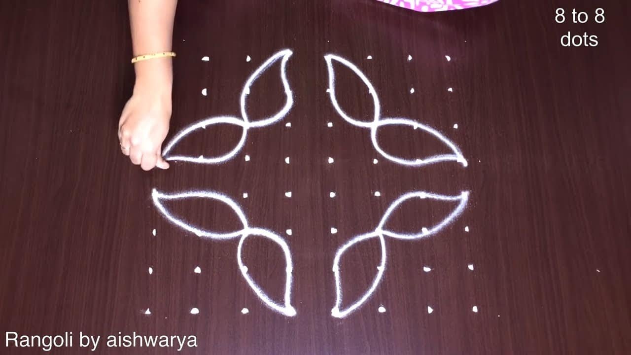 Basic Poo Diya Kolam