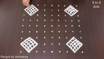 Beautiful Alpana Rangoli