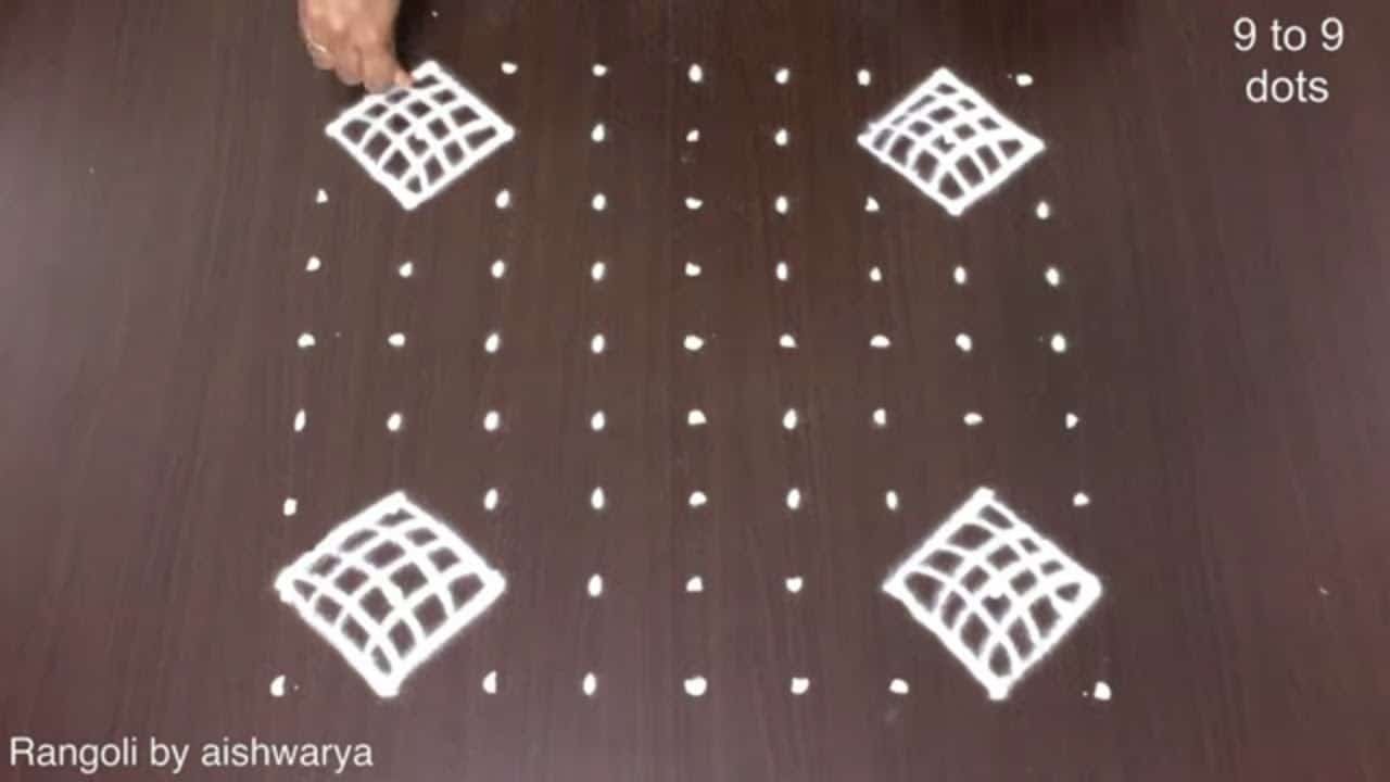 Beautiful Alpana Rangoli