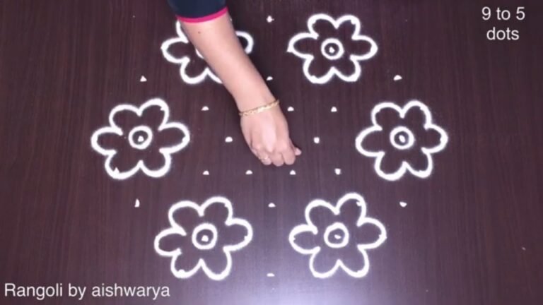 flower kolam