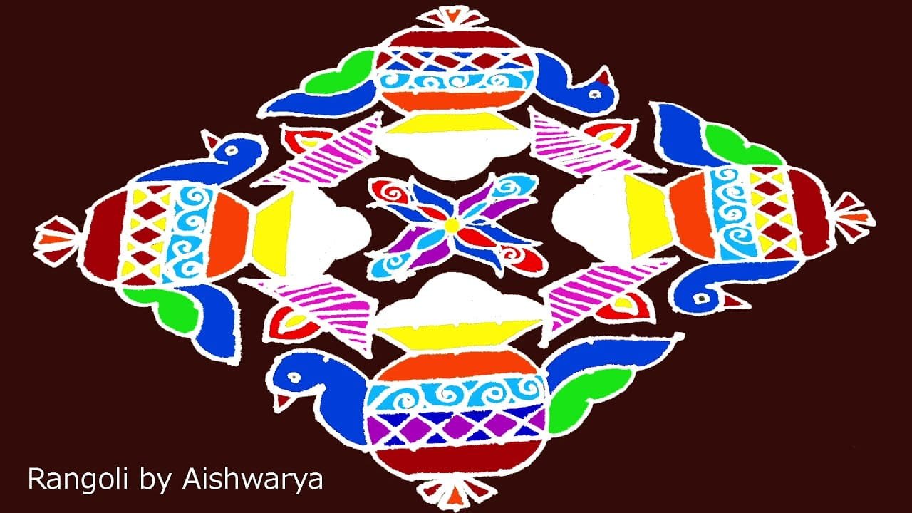 Beautiful Bhogi Kolam Rangoli Designs