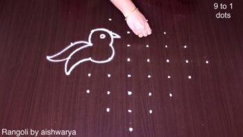 Beautiful Birds Kolam by Simple